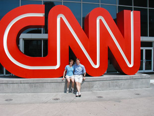 Picture: Jess and Rick at CNN