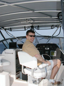 Picture: Rick on the boat